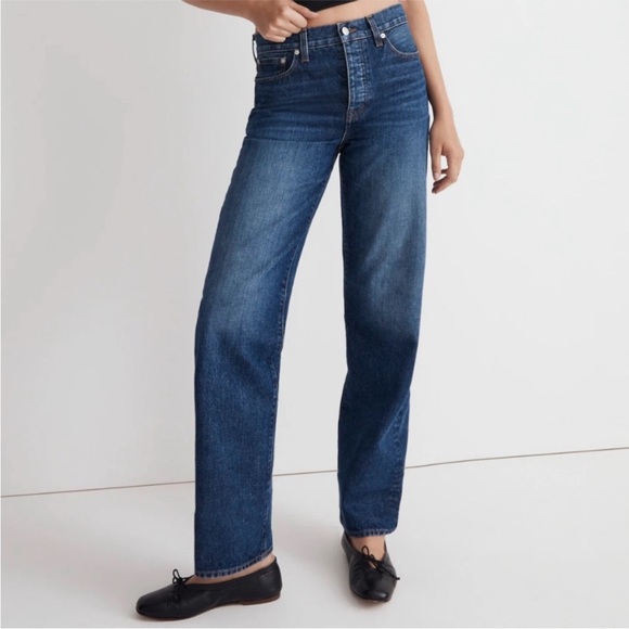 Madewell Petite Low-Slung Straight Jean -
33 petite / 33P - 100% cotton - Picture 5 of 7